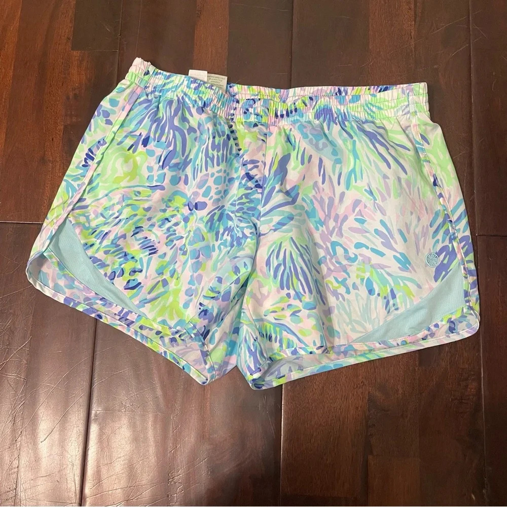 Lilly Pulitzer Luxletic Short Women’s Size XS Ocean Trail Lined Light Weight